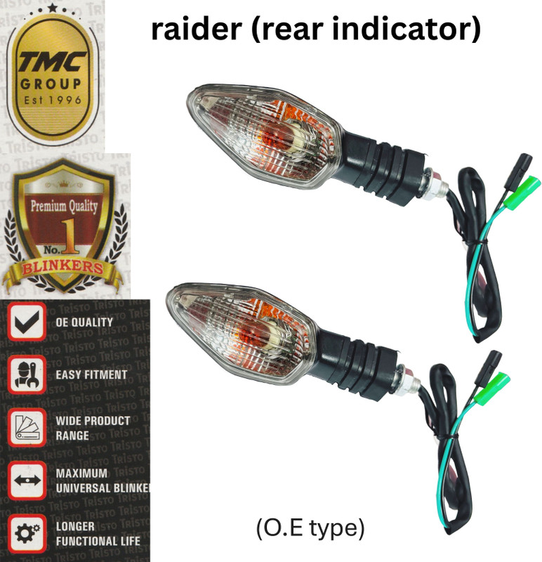 TMC GOLD Rear Halogen Indicator Light for TVS Apache 4V 160 /200 ( BS6 )(Orange)