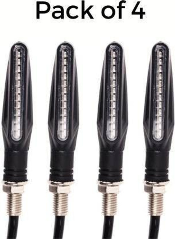 Santech Side LED Indicator Light for KTM, Yamaha, Universal For Bike, Bajaj, Kawasaki, Hero, TVS R15, Super|Thunderbird, Pulsar 200NS, Pulsar 135 LS DTS-i, Ninja 250, Pulsar 135, Splender iSMART, Duke RC 190, Duke 180, Ninja, Duke 190, Duke 690, Discover 125 M, Apache RTR 160, Apache RTR 150, Apache