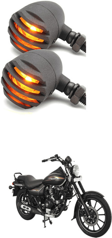 LOVMOTO Front, Rear LED Indicator Light for Bajaj Avenger 220 DTS-i(Yellow)
