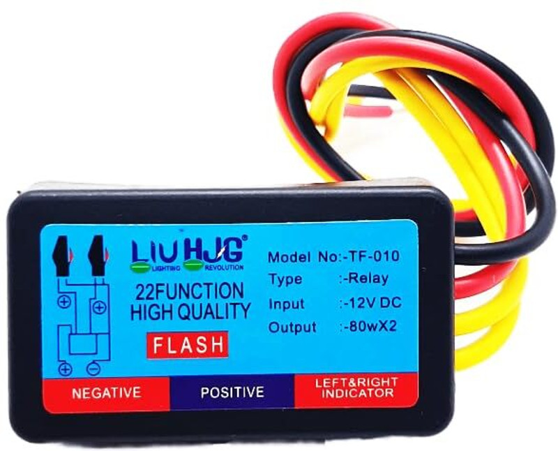 HALLOWS Front, Rear, Side Flasher Indicator Light for Universal For Bike Universal For Bike(Multicolor)