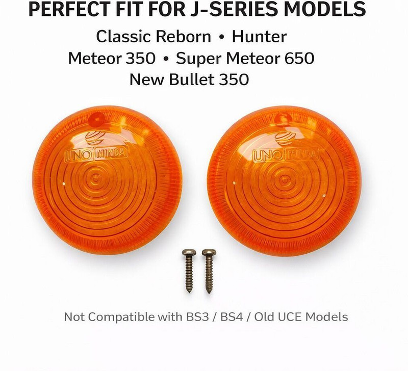 EAZ Front, Rear NA Indicator Light for Royal Enfield Meteor 350(Red)