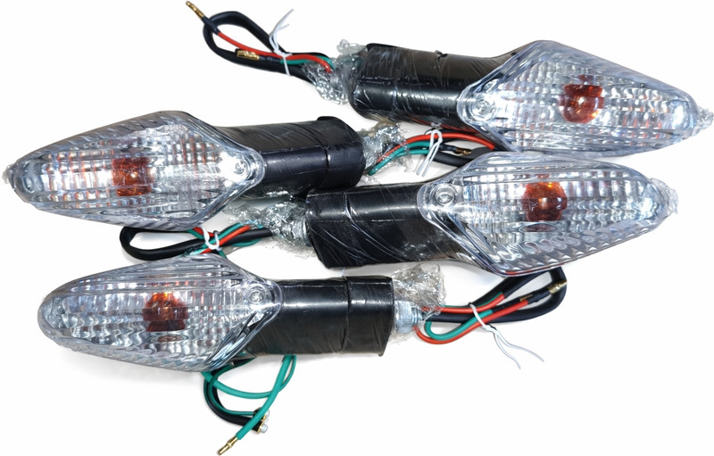 AKCMOTO Side, Rear, Front Halogen Indicator Light for Hero Glamour, Hunk OLD, Hunk(Amber)