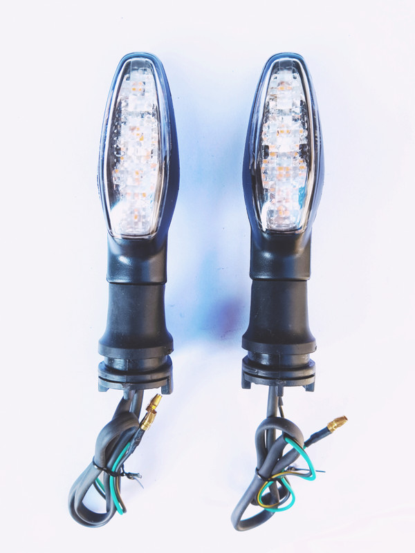 horizonlvindicators Front, Rear, Side LED Indicator Light for Yamaha, Universal For Bike MT15 ( BS4 + BS6 ), FZ, R15, Ray Z(Amber, Yellow)