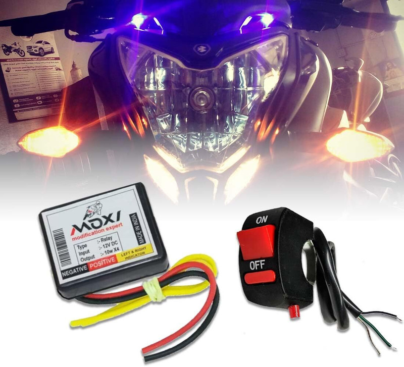CCE Rear, Front Flasher Indicator Light for Universal For Bike, Bullet, Honda, Hero, KTM Universal For Bike, Apache 200, Activa, Duke 180, Ninja