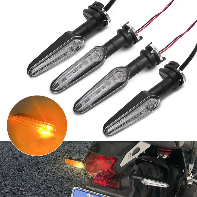 Vagary Rear LED Indicator Light for Yamaha, KTM, Bajaj, Kawasaki, Hero Universal For Bike(Amber)