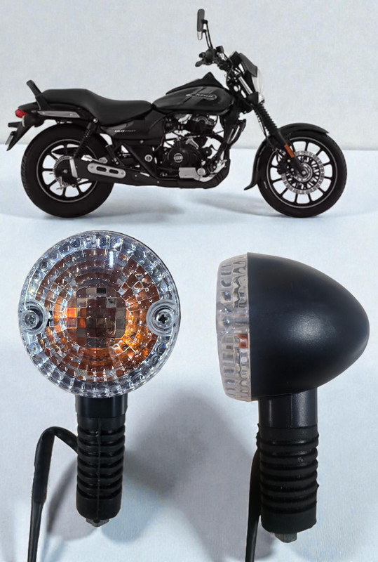 BIKEBLOOM Rear Halogen Indicator Light for Bajaj Avenger 200, Avenger 150, Avenger(Amber)