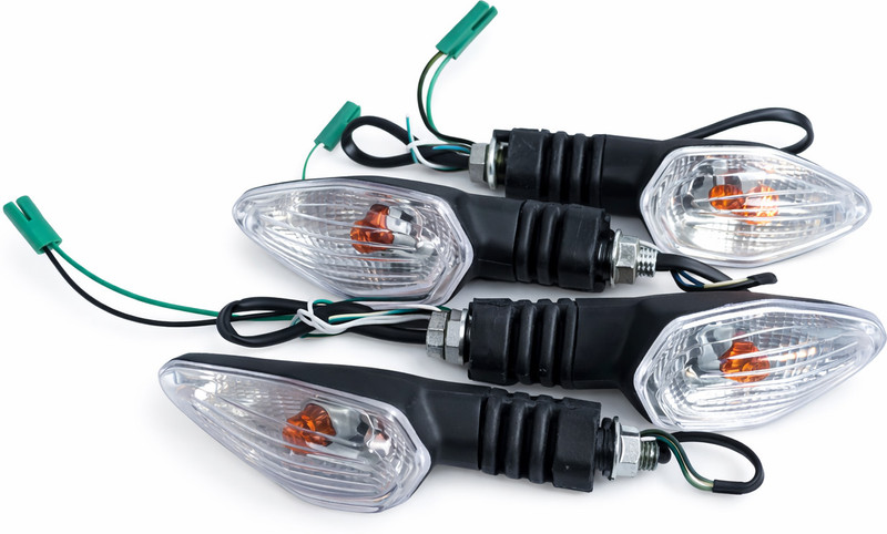 AKCMOTO Side, Rear Halogen Indicator Light for TVS Apache 4V 160 /200, Apache 4V 160 /200 ( BS6 ), Apache RTR 180(Orange)