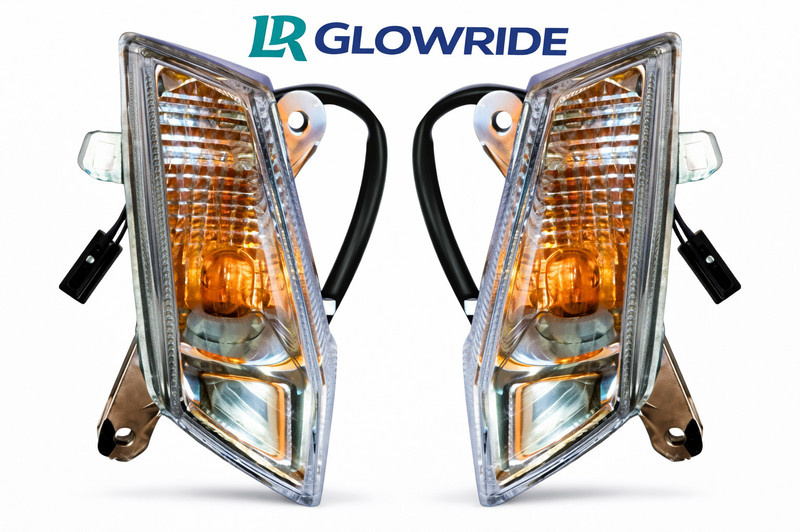 LR GLOWRIDE Front Halogen Indicator Light for TVS(Amber)