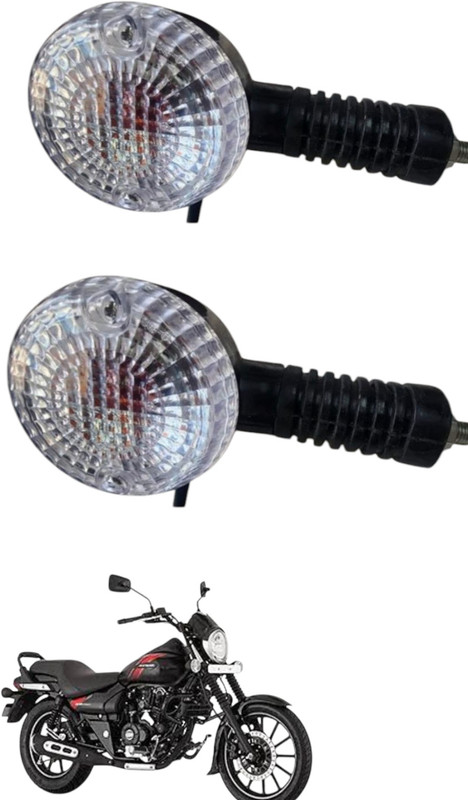 BIKEBLOOM Side, Rear, Front Halogen Indicator Light for Bajaj Avenger 220, Avenger 150(Amber)