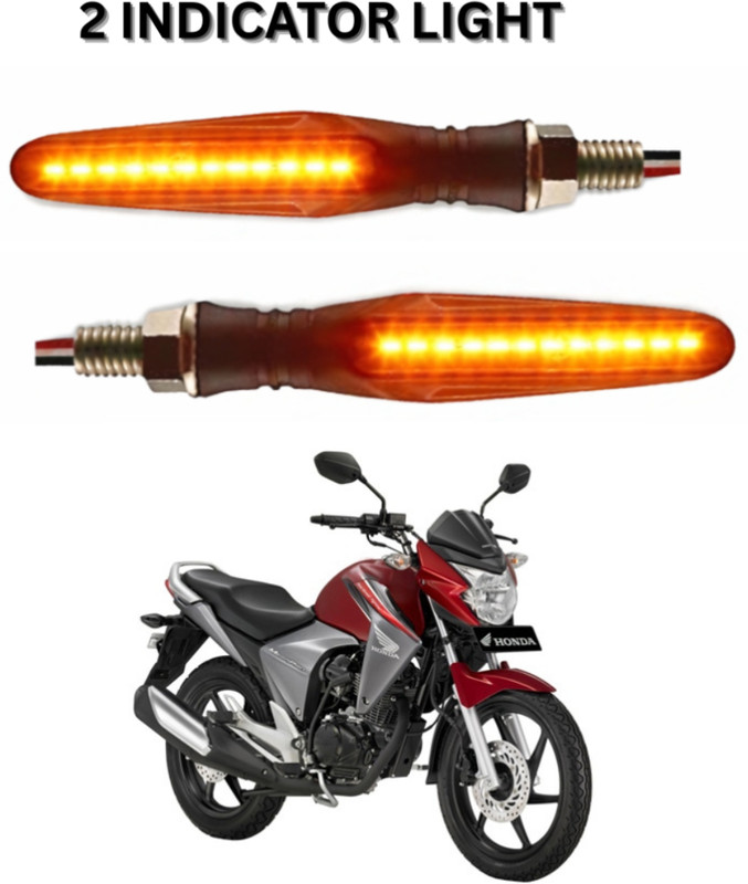 DriveXpert Front, Rear LED Indicator Light for Honda Dazzler(Yellow)
