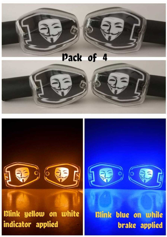 PBTA Front, Rear LED Indicator Light for Hero HF, HF Deluxe, HF Dawn, HF-Dawn ECO(Blue, Amber)