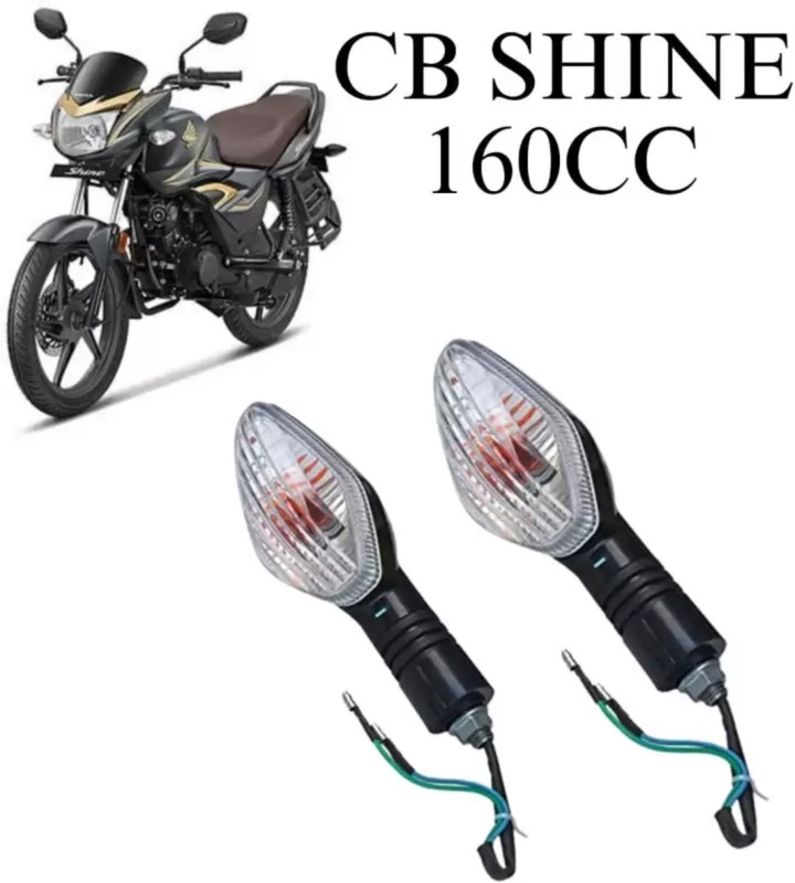 Anaisha Enterprises Side, Rear, Front Incandescent Indicator Light for Honda CB Twister, CB Shine, Dream Yuga, CB Hornet 160(Orange)