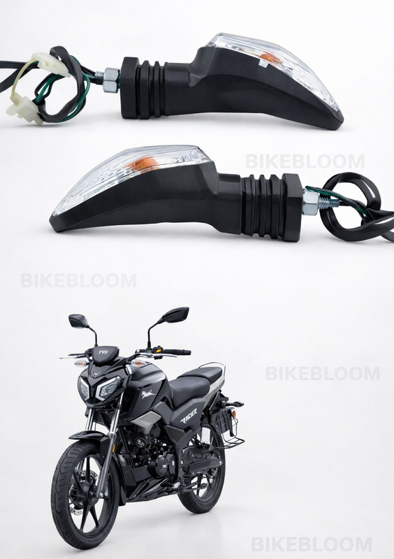 BIKEBLOOM Side, Rear Incandescent Indicator Light for TVS Apache 4V 160 /200 ( BS6 )(Amber)