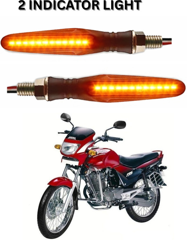 DriveXpert Front, Rear LED Indicator Light for Honda Ambition(Yellow)