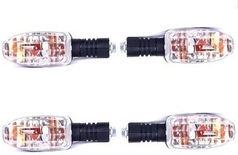SKP Front, Rear, Side Flasher Indicator Light for Bajaj Platina, Platina 100, Platina 125(Orange)