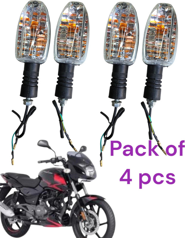 TA Front, Rear, Side Incandescent Indicator Light for Bajaj Pulsar 150, Pulsar 180 DTS-i, Pulsar 150 AS, Discover 150, Platina 100, Platina 125(Orange)