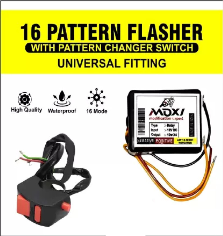 DheVan Front, Rear Flasher Indicator Light for Yamaha, Bajaj, Hero, Honda, Kawasaki, KTM, Royal Enfield, Suzuki, TVS, Bullet, BMW Pulsar RS, Apache, Duke 180, Splender iSMART, CBR, Gixxer, Achiever, Activa, Access 125, Discover