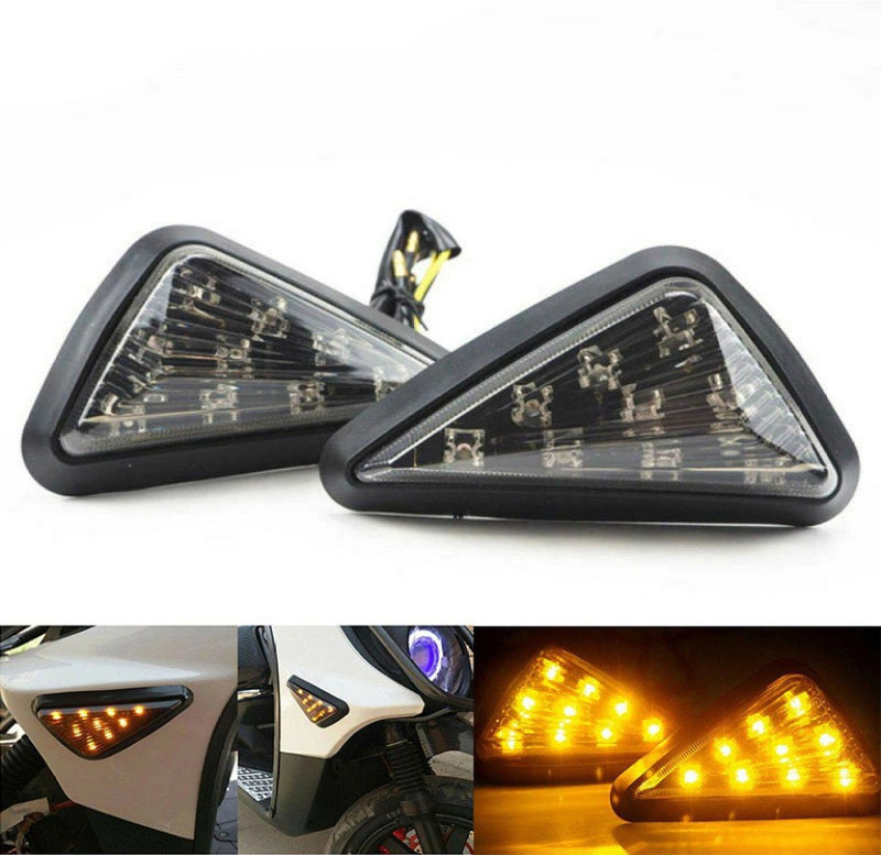 ZYO Front LED Indicator Light for Yamaha R1, R15 V1, R15 V2, R15 V4, CBR, CBR 150 R, CBR 220 R, CBR 600(Yellow)