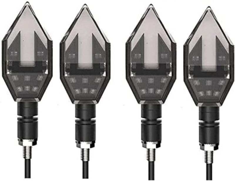 BIKEBLOOM Side, Rear, Front Xenon Indicator Light for Universal For Bike, Bajaj, Hero Splendor Plus, Splender iSMART, Platina, Pulsar 150, Universal For Bike(Yellow, Blue)