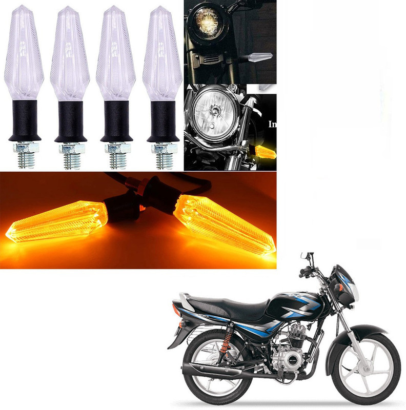 BR TrendZ Side LED Indicator Light for Bajaj CT 100(Yellow)