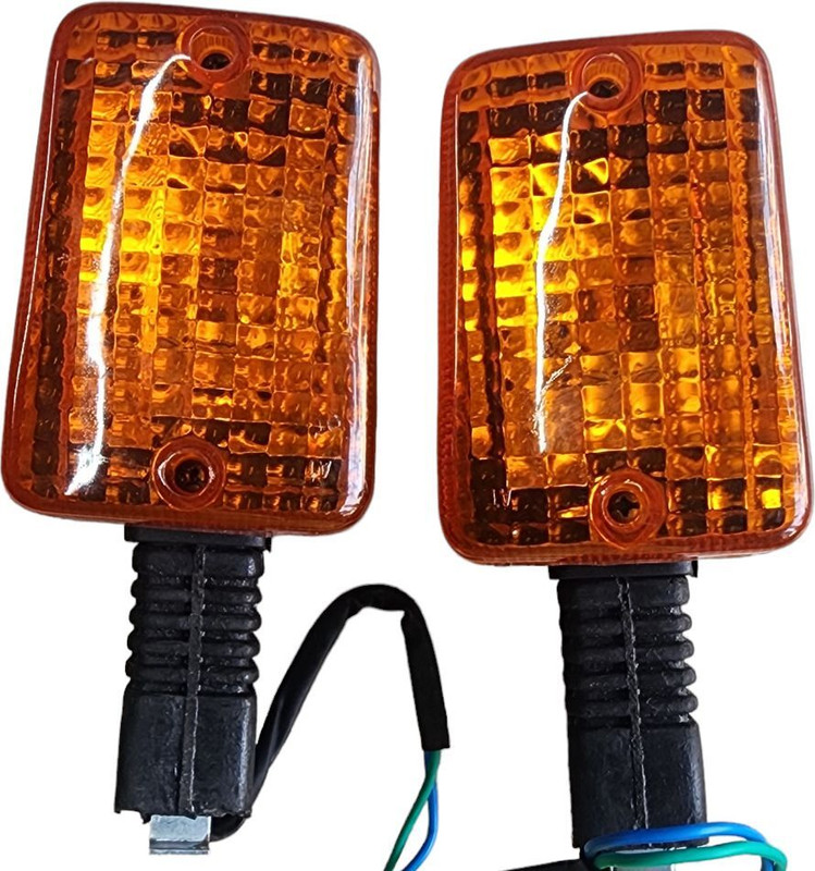 BIKEBLOOM Side, Rear Incandescent Indicator Light for Hero CD(Yellow)