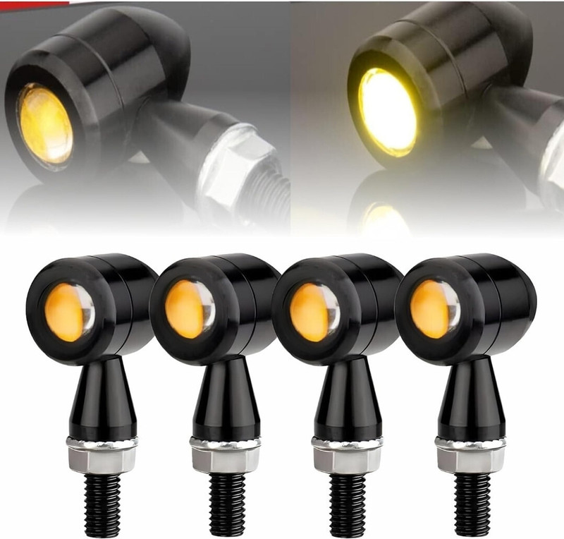 TA Front, Rear, Side Xenon Indicator Light for Universal For Bike, Bullet, Bajaj, Hero Duke 180, Splendor Plus, Duke 190, Pulsar 150 AS, Classic 350, Pulsar 150(Orange)