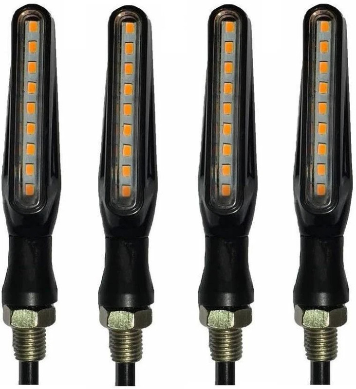 TA Side, Front, Rear LED Indicator Light for TVS Victor New(Orange, White)