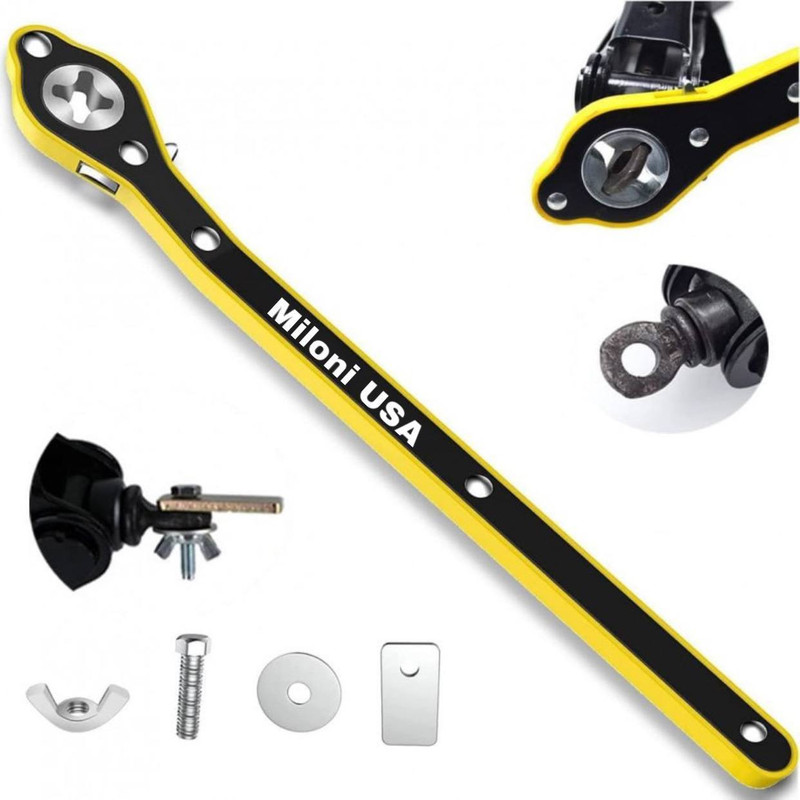 MILONI USA Universal Car Jack Ratchet Wrench 360 Vehicle Jack(2275 kg)