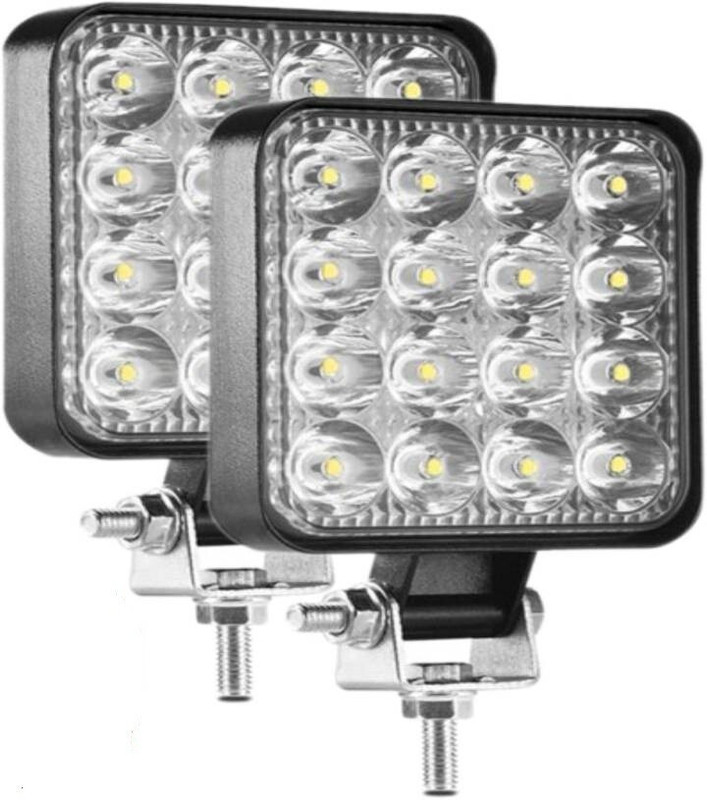 Flipkart SmartBuy 4 inch 16 led Fog Lamp, Headlight Car, Truck, Van, Motorbike LED Fog Lamp Car, Motorbike, Truck LED (12 V, 48 W)(Universal For Car, Pack of 2)