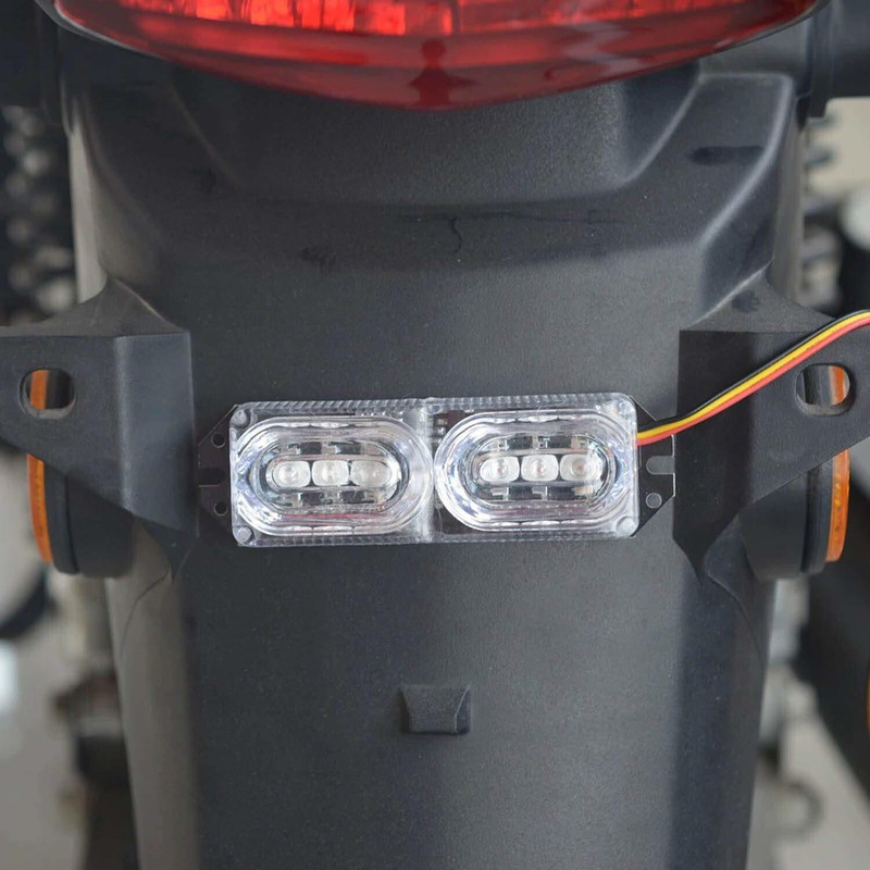 RACER'S EDGE RED BLUE FLASHING LIGHT FOR BIKE, CAR Brake Light Motorbike, Car LED (12 V, 15 W)(Universal For Bike, Universal For Car, Pack of 1)