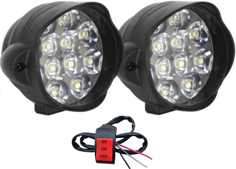 gearvolt 12 Led Vehicle Light bulb Fog Lamp Motorbike LED (12 V, 55 W)(Universal For Bike, Pack of 2)