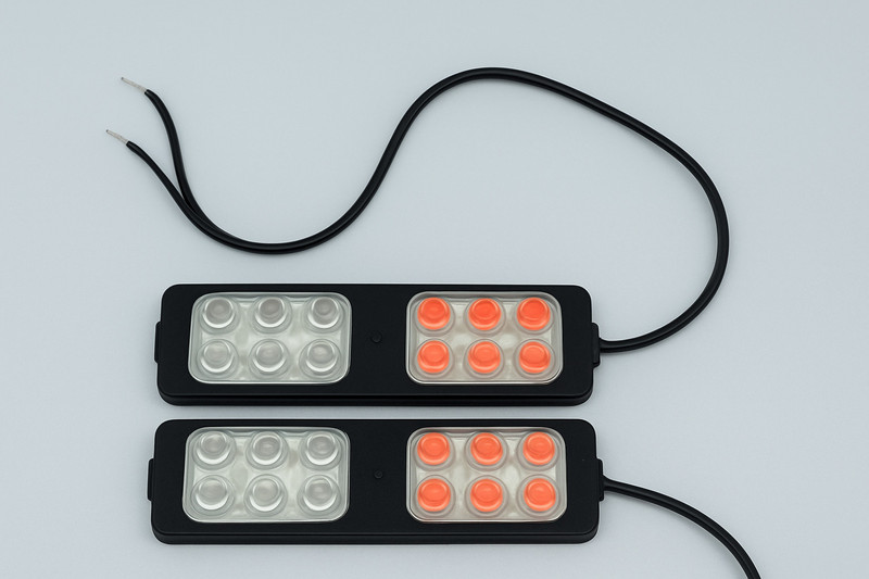Ayra 12v DC BIKE CAR LED POLIICE LIGHT 12 LED STROBE Bike Handlebar Weights(2 Black)