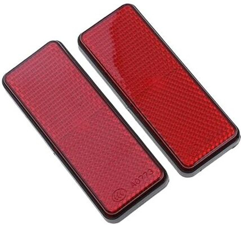 B.K Accessories RECTANGLE REFLECTOR UNIVERSAL ALL BIKE’S ROYAL ENFIELD,HERO,BAJAJ,HONDA Side Marker Motorbike LED for Royal Enfield (0 V, 0 W)(Classic, Classic 350, Classic 500, Pack of 2)