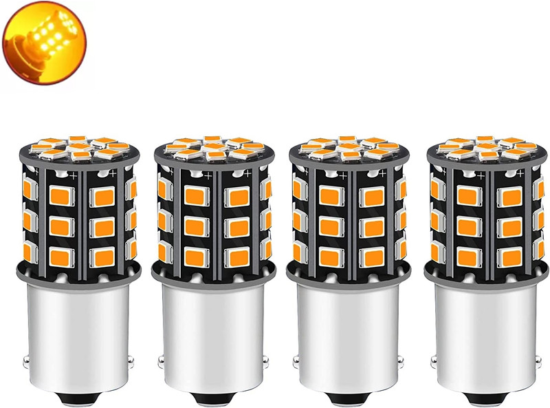 SHOWRIDE 360° Reflecting LED Indicator Bulbs Set Of 4 Indicator Light Car, Motorbike LED (12 V, 12 W)(Universal For Bike, Universal For Car, Pack of 4)