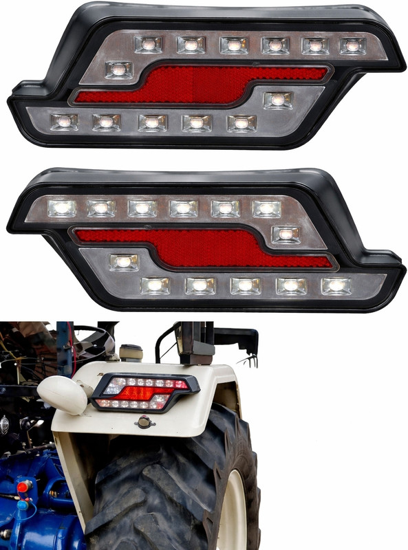 BIKEBLOOM Led Tail light for TRACTOR for all models(2pcs) Tail Light Car, Truck LED (12 V, 40 W)(500, Pack of 2)