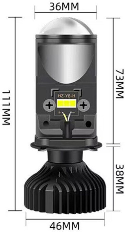 GONAMA Front, Rear LED Indicator Light for TVS Star City(White)