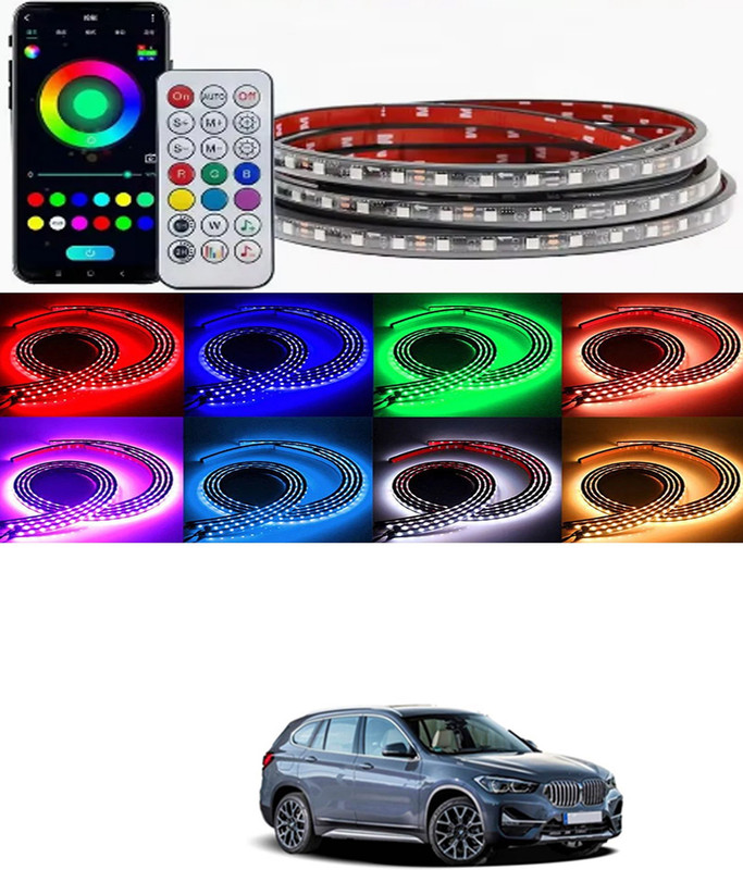 RKPSP Car Underglow Waterproof Chassis Led Strip Light with App and Remote Control-308 Car Fancy Lights(Multicolor)