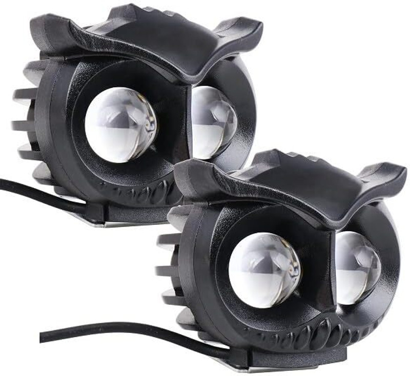 Rawatz Owl Shape Fog Led Light Spot Projector Yellow And White Fog Lamp Motorbike Led 12 V, 20 W