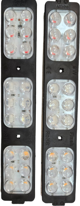 motards Police Light/Flasher Light/car bike light -Red & Blue for All Bike And Car Interior Light Motorbike LED (12 V, 55 W)(All Royal Enfield Models, Pack of 2)