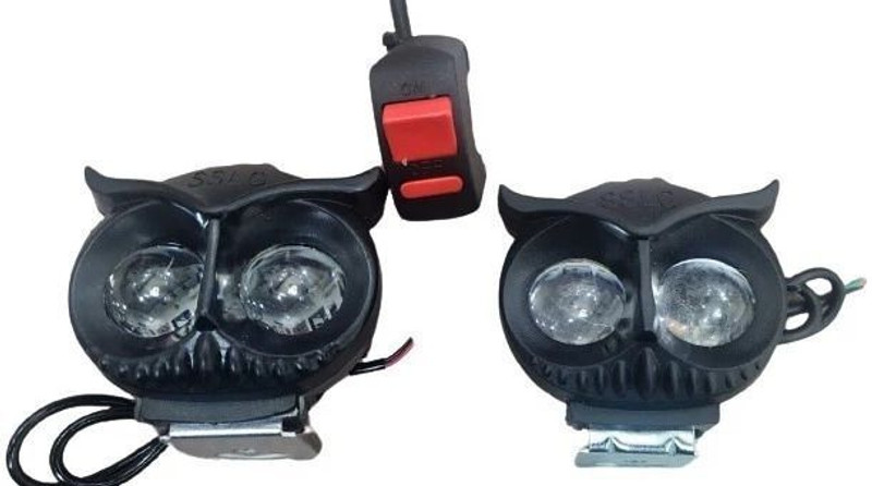 Anaisha Enterprises Owl Shape Important Fog Light Fog Lamp Truck LED (12 V, 45 W)(Universal For Bike, Pack of 2)