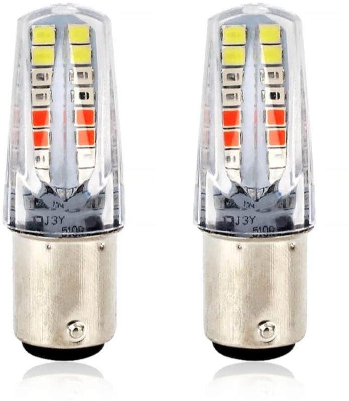 Philomena Back Brake Tail Light LED Parking Bulb Parking Light Car, Motorbike LED (12 V, 12 W)(Universal For Bike, Pack of 2)
