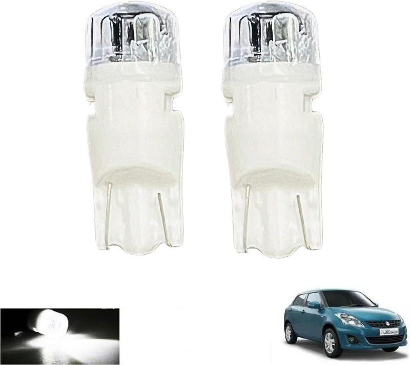 Autozap T10 2 SMD White Parking Light-Bulb Parking Light Car, Motorbike, Van LED for Maruti Suzuki (12 V, 1 W)(Dzire, Pack of 2)