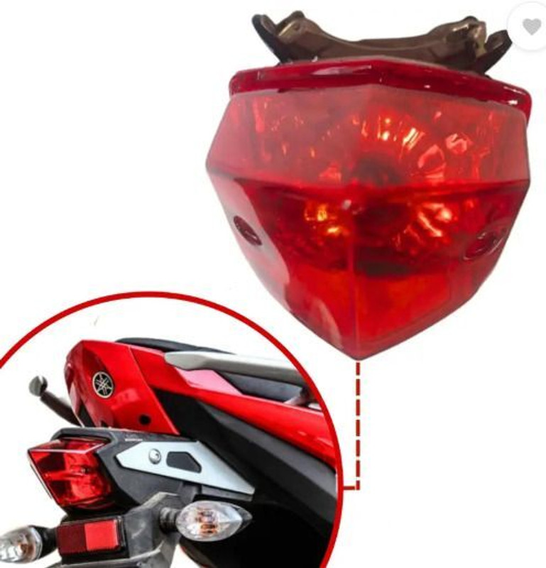 Y retail Tail Light Assembly W/O Bulb ( Yamaha FZ / Yamaha FZS Version 2 ). Tail Light Motorbike Halogen for Yamaha (12 V, 5 W)(FZ, FZ-S, Pack of 1)