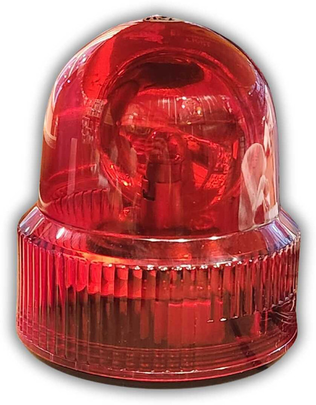 FuzerAuto Red Revolving Beacon Emergency Light ambulane/police/vip light Indicator Light Car, Motorbike, Truck, Van Halogen (12 V, 30 W)(Universal For Bike, Universal For Car, Pack of 1)