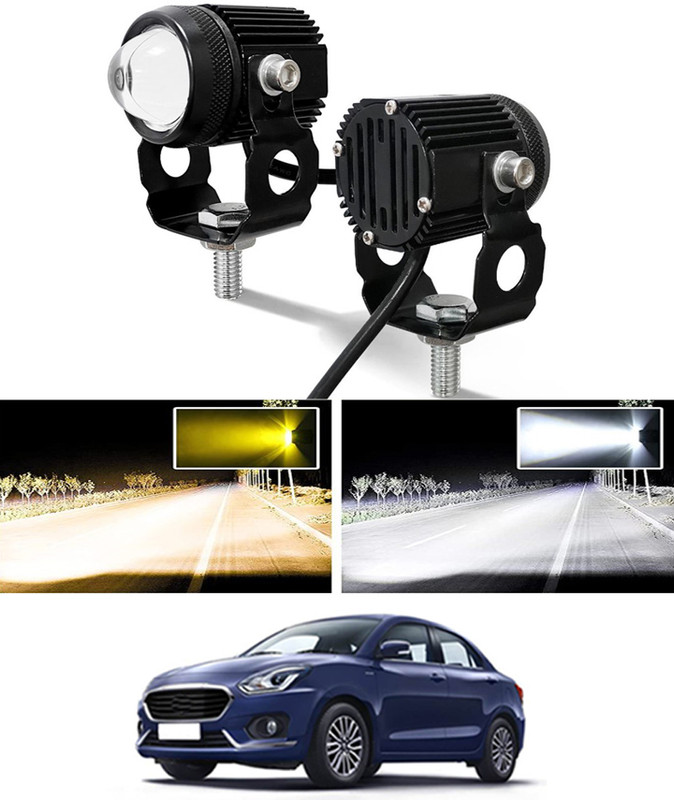 MSNP Twin Mini Led Light High/Low Beam With 2 Color For Swift DzireMaruti Suzuki2017 Fog Lamp Car, Motorbike, Truck, Van LED for Maruti Suzuki (12 V, 55 W)(Swift Dzire, Pack of 2)