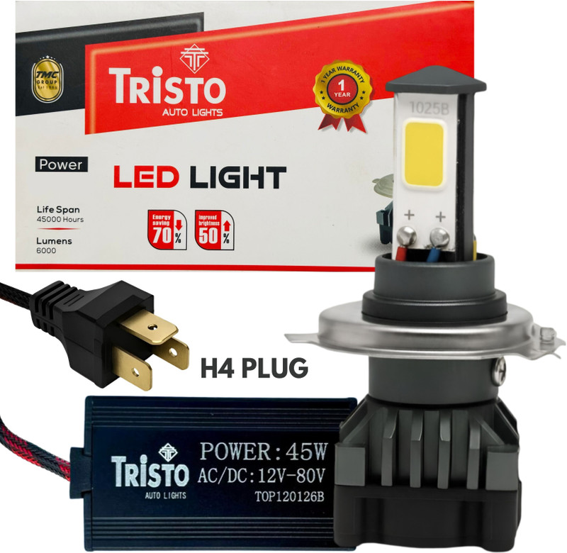 TMC GOLD White LED Headlight Motorbike Headlight Motorbike LED (12 V, 45 W)(Universal For Bike, Pack of 1)