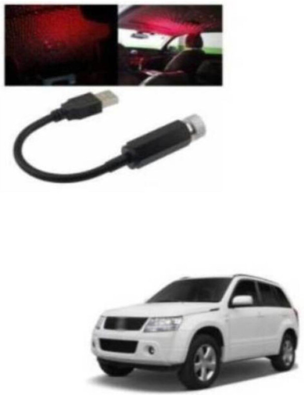 LifoDora -ZA-S7-USB CAR STAR LIGHT( PACK OF 1) Vehicle light bulb(RED)(650 nm, Red)