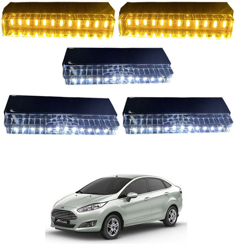 MATIES Universal 60LED UFO Roof Marker Set Of 5 For Vehicle Fiesta Ford 2008 Headlight Car, Truck LED for Ford (12 V, 55 W)(Fiesta, Pack of 1)