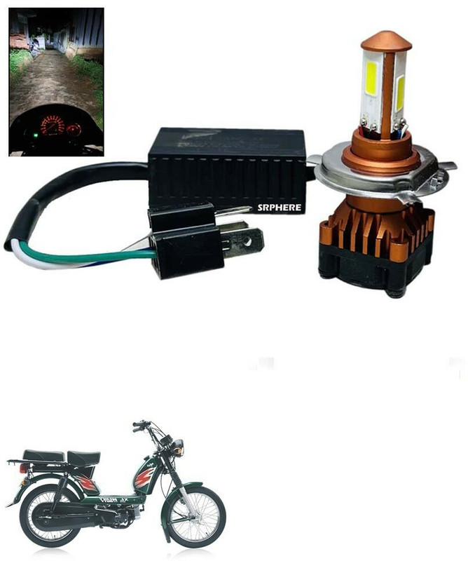 SRPHERE CYT LED Bike Headlight Bulb for Heavy Duty Super XL Headlight Motorbike LED for TVS (12 V, 35 W)(Universal For Bike, Pack of 1)