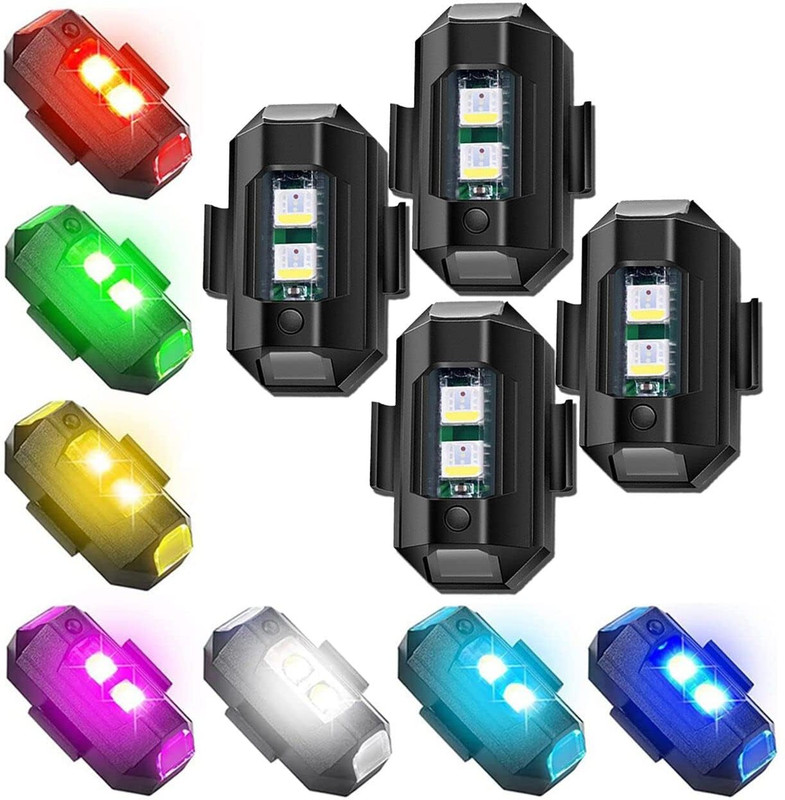 cilesis Airplane Light Waterproof Universal Warning Signal Blinker Led pack of 4p Car Fancy Lights(Multicolor)